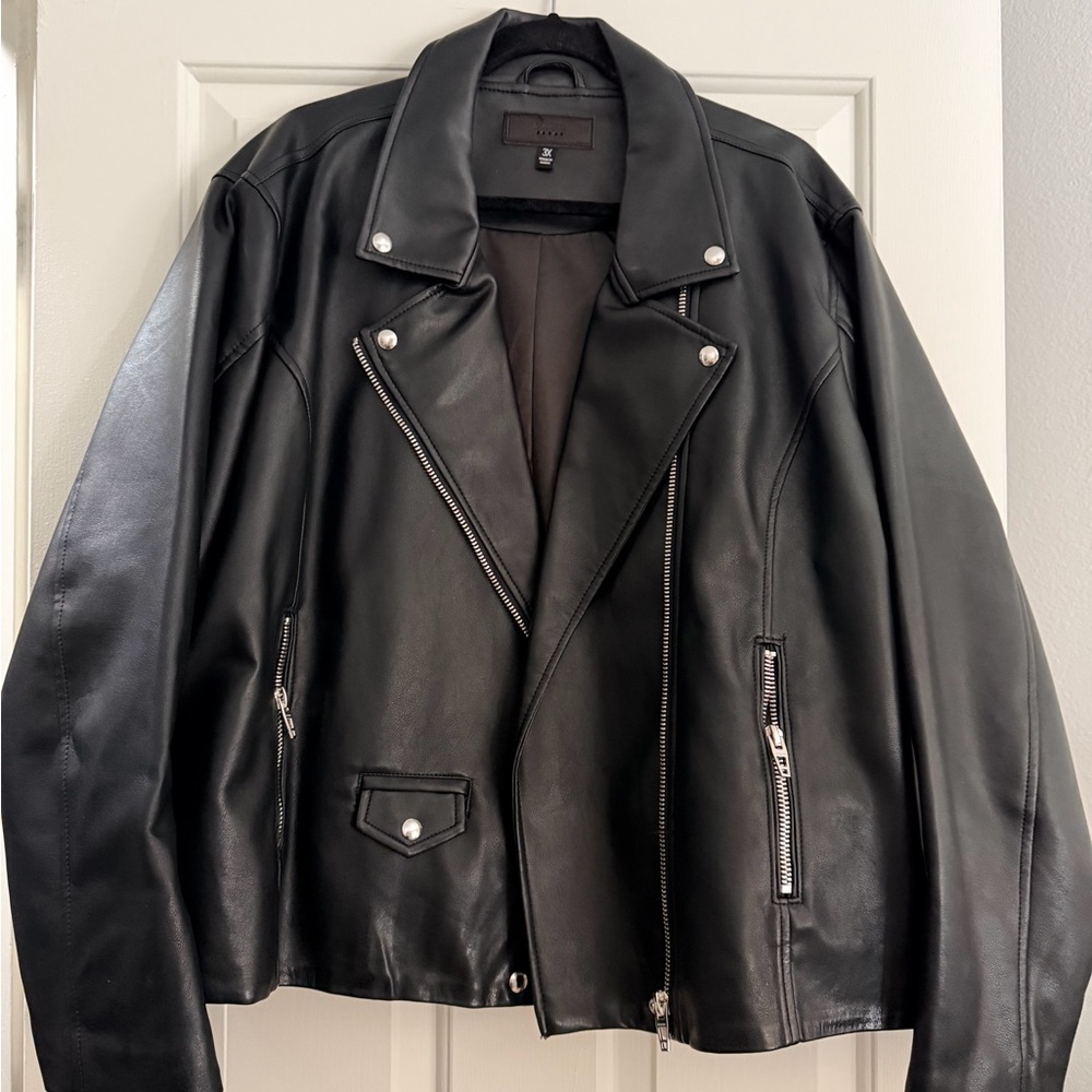 FREE SHIPPING Blank NYC Charcoal Leather Jacket